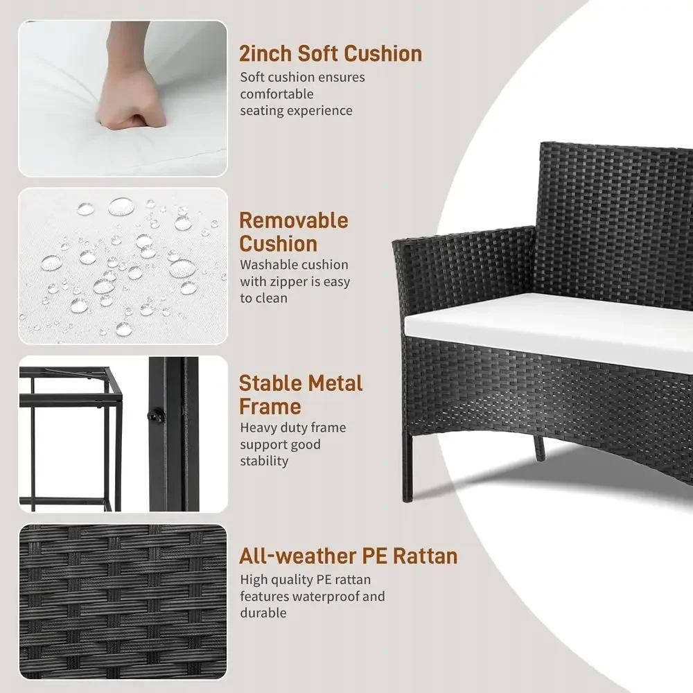 Set Furnitur Teras Luar Ruanga - Outdoor Furniture Loveseat ulasan dan harga