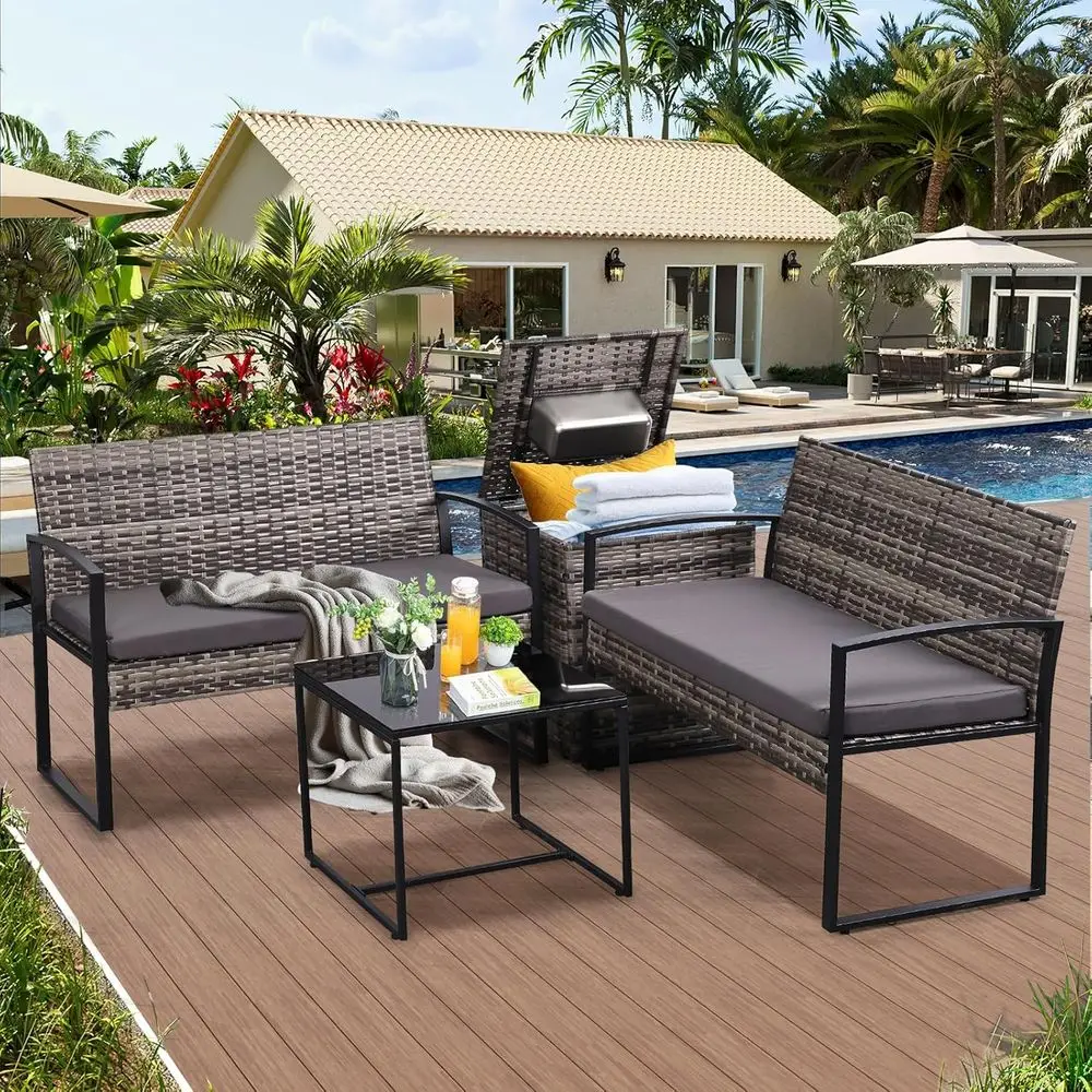 Set Furnitur Teras Luar Ruanga - Outdoor Furniture Loveseat ulasan dan harga