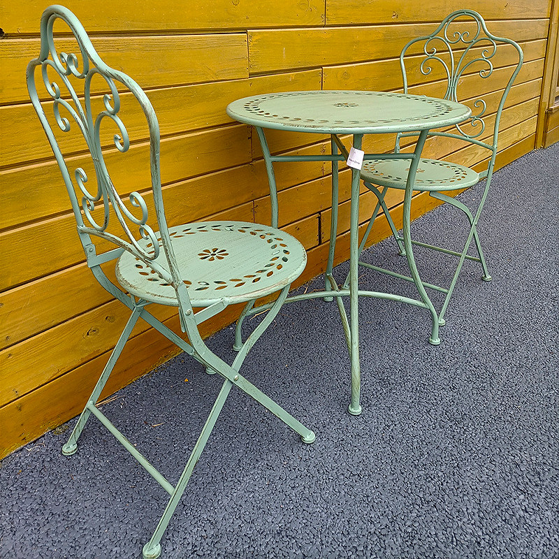 Meja dan Kursi Besi Gaya Pranc - Outdoor Furniture Iron ulasan dan harga