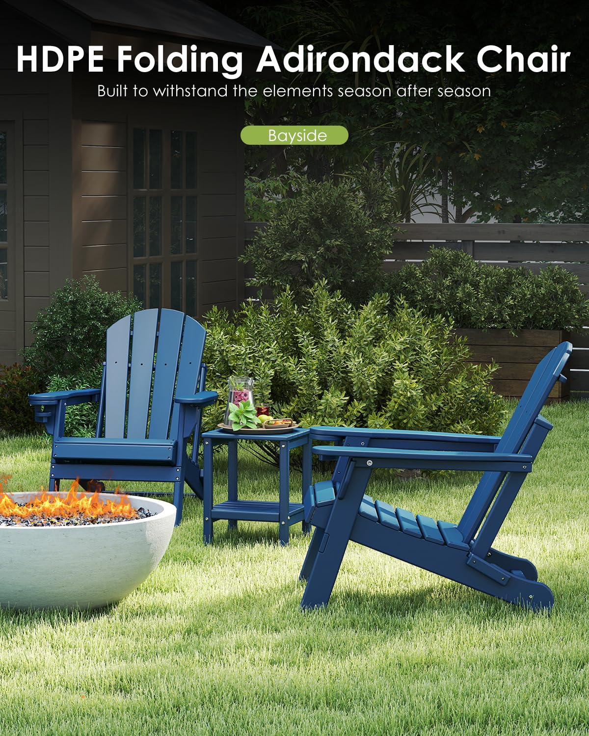 Set Kursi 2, Lipat, Tahan Sega - Outdoor Furniture Set With Fire Pit ulasan dan harga