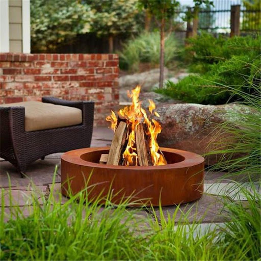 Set Sofa Luar Ruangan dengan M - Outdoor Furniture Set With Fire Pit ulasan dan harga