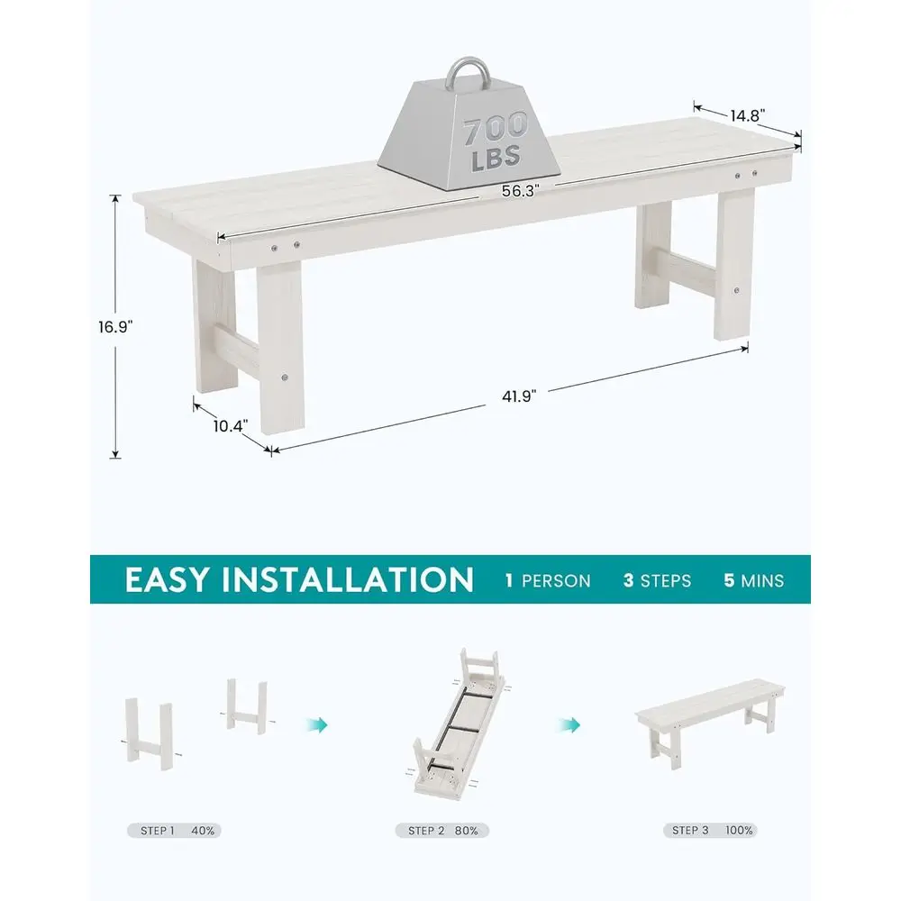 Bangku Luar Ruangan HDPE Tahan - Outdoor Furniture Polywood ulasan dan harga