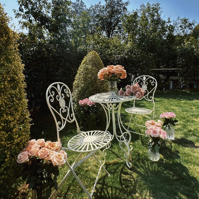 Meja dan Kursi Besi Vintage Pr - Outdoor Furniture Iron ulasan dan harga