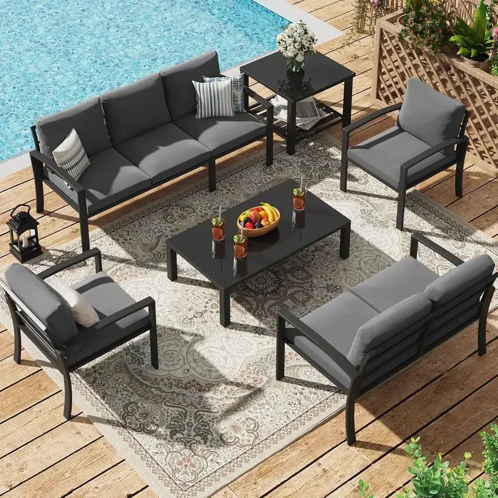 Set Furnitur Teras Luar Ruanga - Outdoor Furniture Grey ulasan dan harga