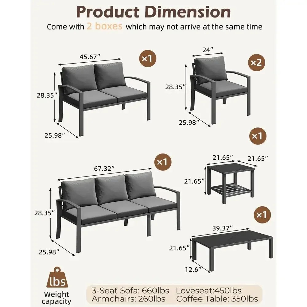 Set Furnitur Teras Luar Ruanga - Outdoor Furniture Grey ulasan dan harga