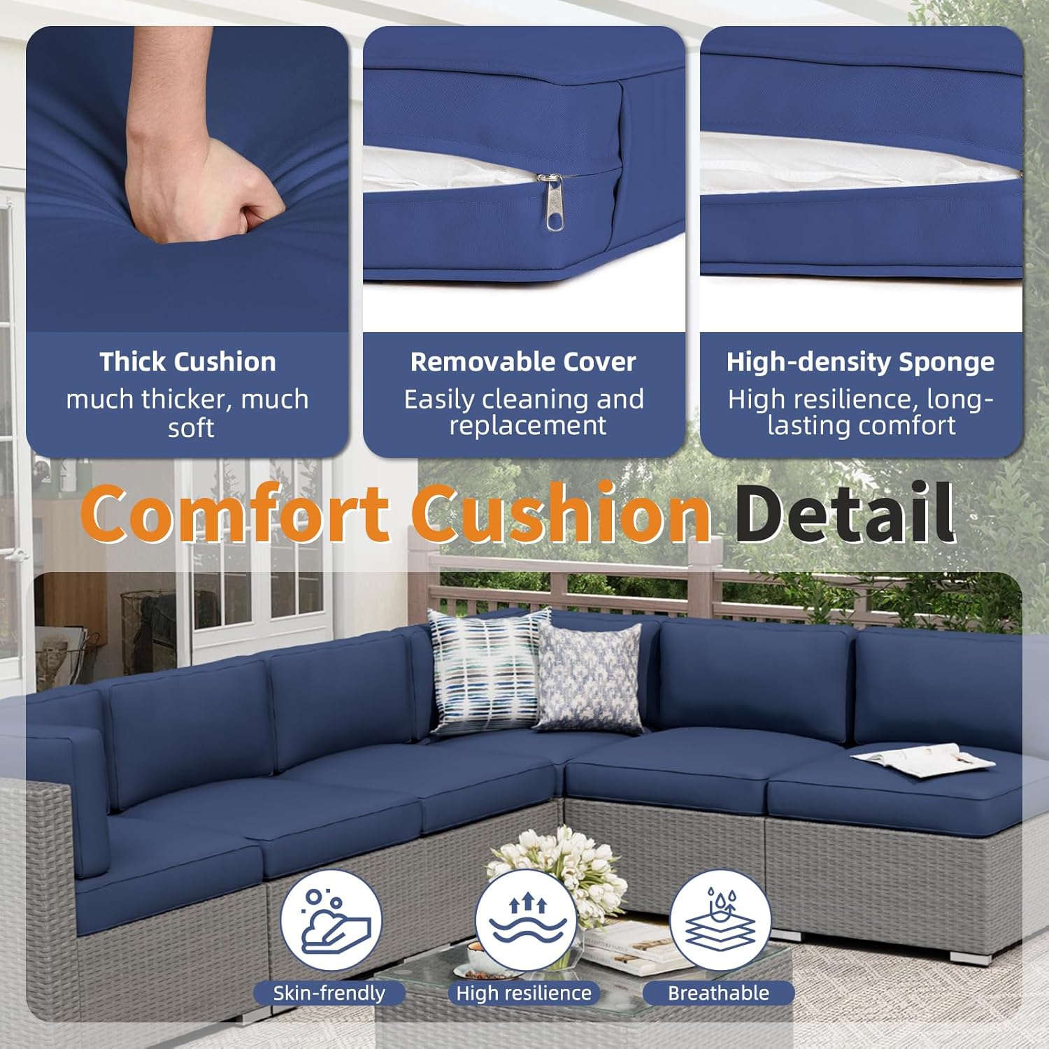 Set Furnitur Teras Luar Ruanga - Outdoor Furniture Grey ulasan dan harga
