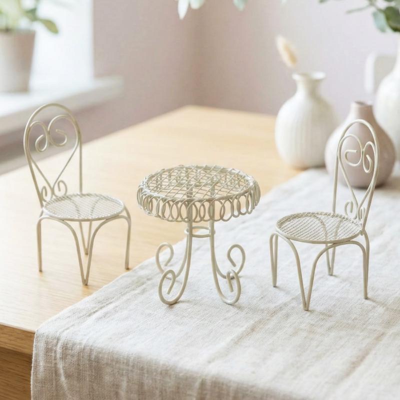 1/3 Buah Aksesori Properti Orn - Outdoor Furniture Table ulasan dan harga