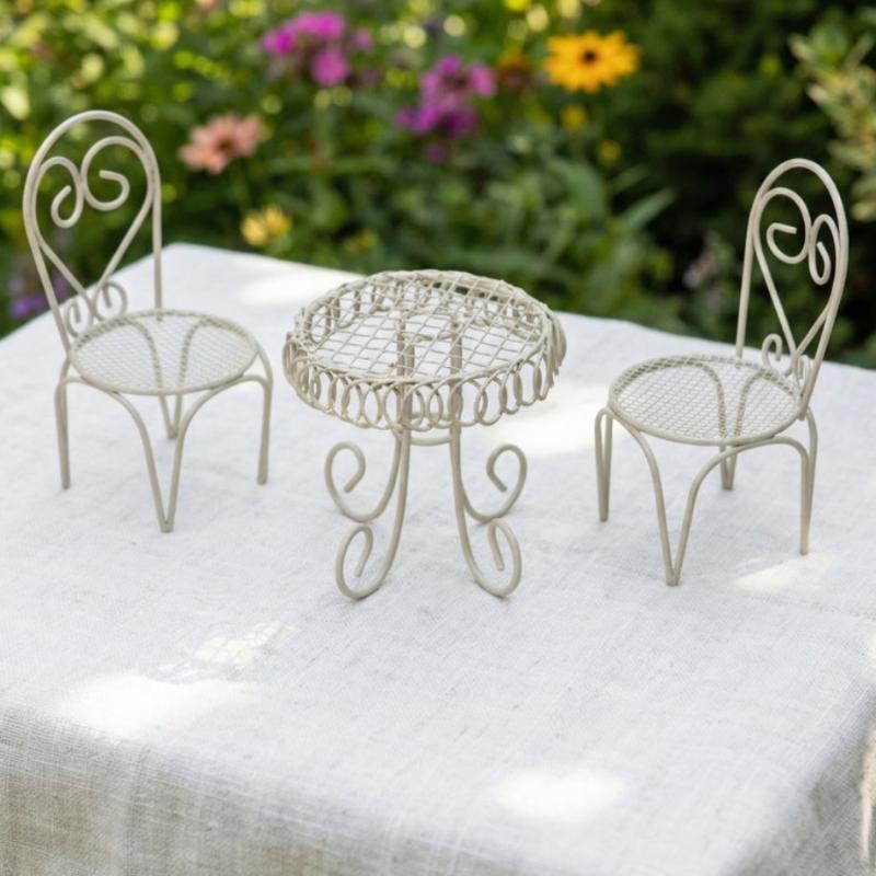 1/3 Buah Aksesori Properti Orn - Outdoor Furniture Table ulasan dan harga