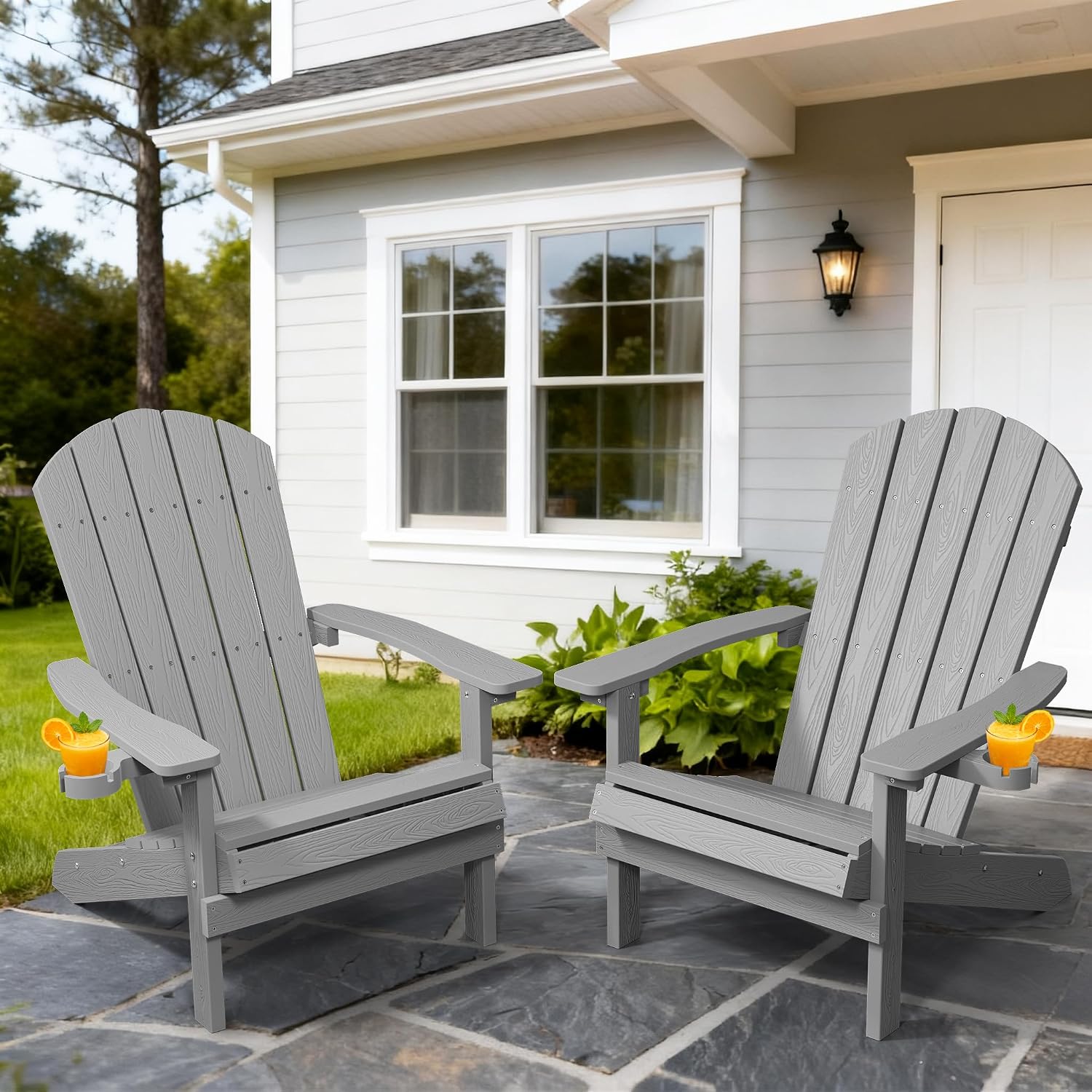 Set Kursi Adirondack Tahan Cua - Outdoor Furniture Set With Fire Pit ulasan dan harga