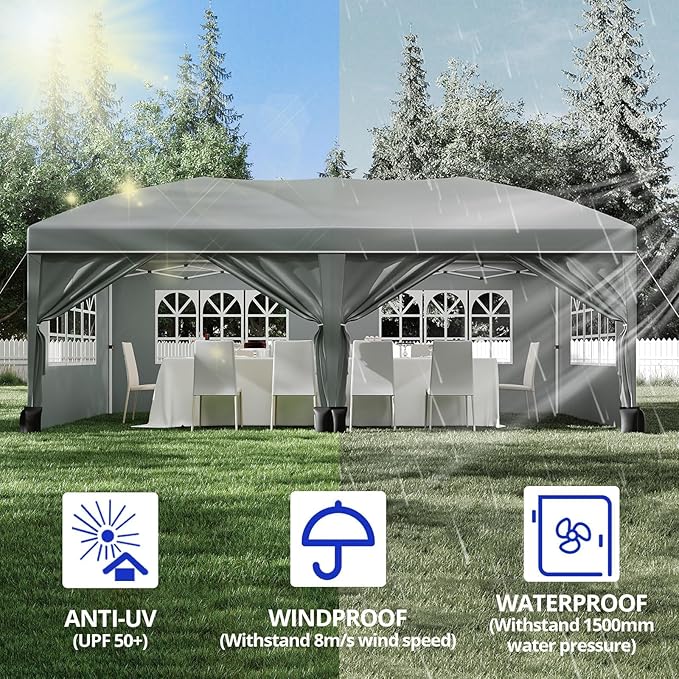 Tenda Pop Up Heavy Duty 10*10F - Gazebo Pop Up ulasan dan harga