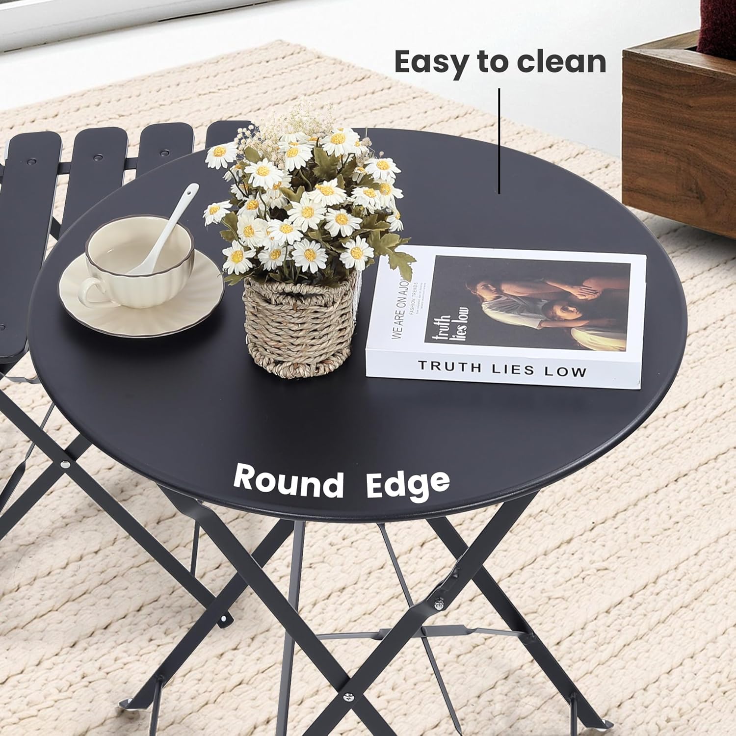 Set bistro luar ruangan lipat  - Outdoor Furniture Table ulasan dan harga