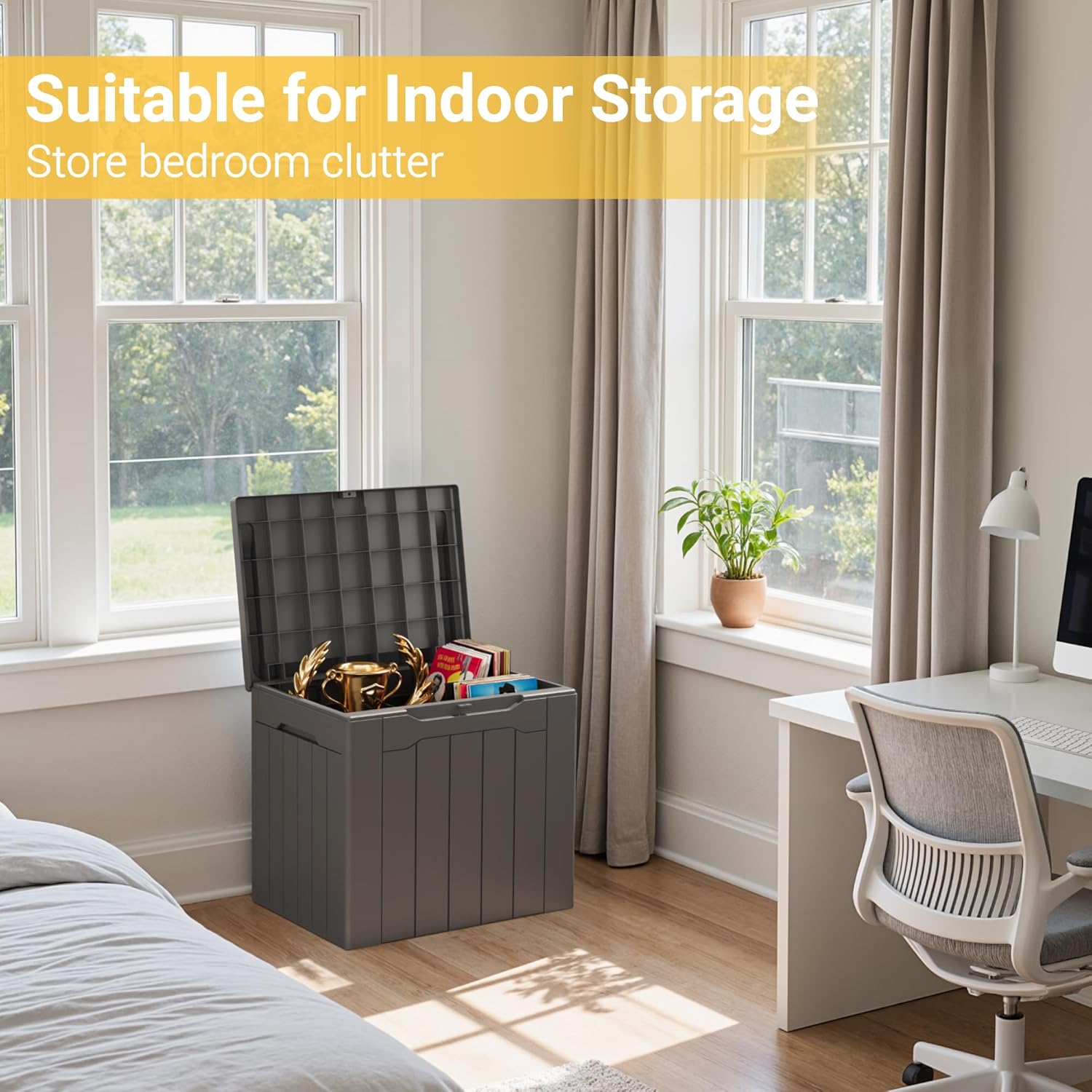 Kotak Penyimpanan Luar Ruangan - Outdoor Furniture Grey ulasan dan harga