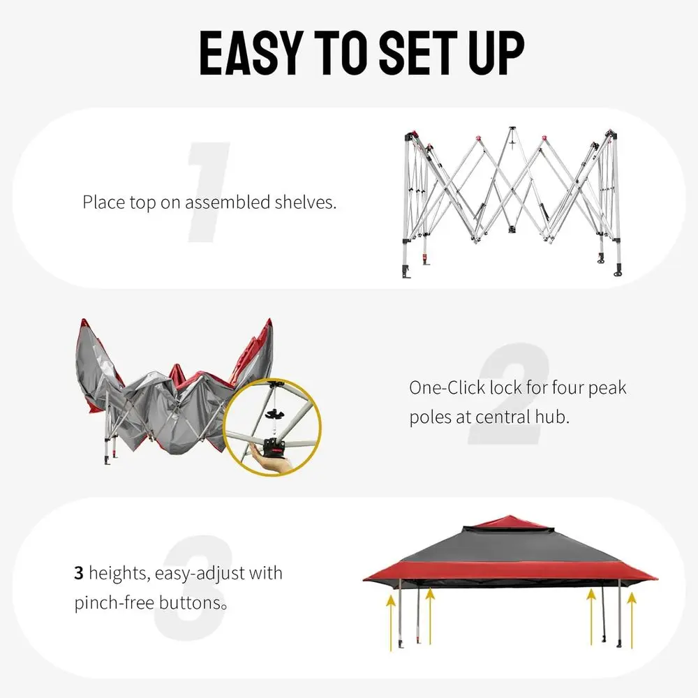 Gazebo Pop-Up 13x13 dengan Tas - Gazebo Pop Up ulasan dan harga