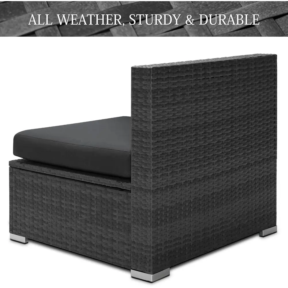 Set Furnitur Teras Rotan 2-Pot - Outdoor Furniture Grey ulasan dan harga