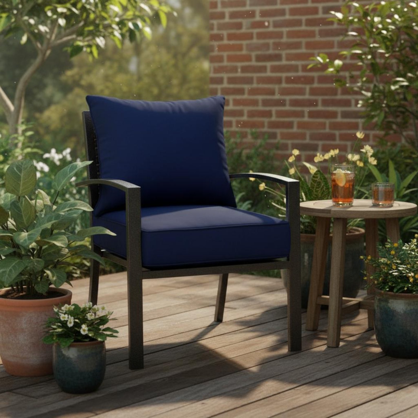 Bantalan Kursi Teras dengan Pe - Outdoor Furniture Patio ulasan dan harga