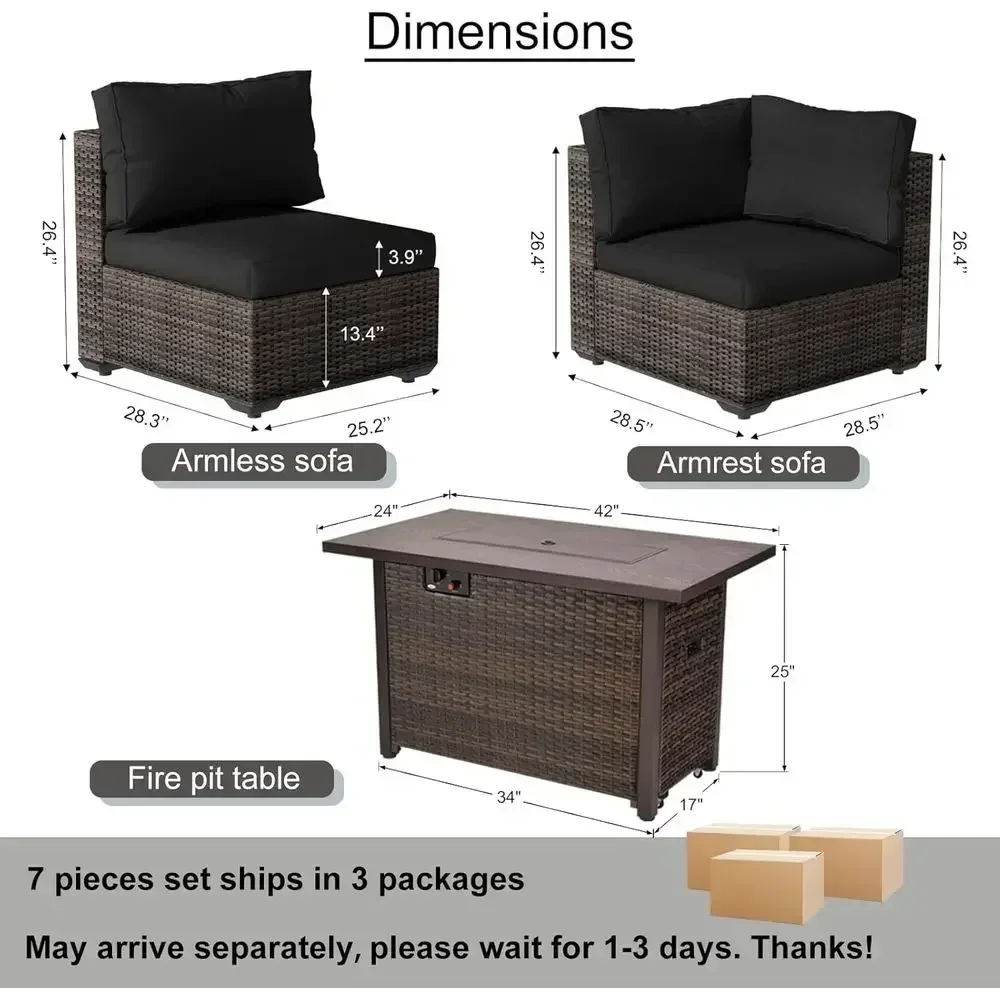 Set Furnitur Teras Luar Ruanga - Outdoor Furniture Set With Fire Pit ulasan dan harga