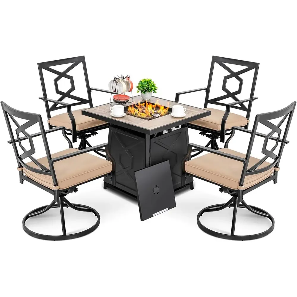 Set Furnitur Teras Luar Ruanga - Outdoor Furniture Set With Fire Pit ulasan dan harga