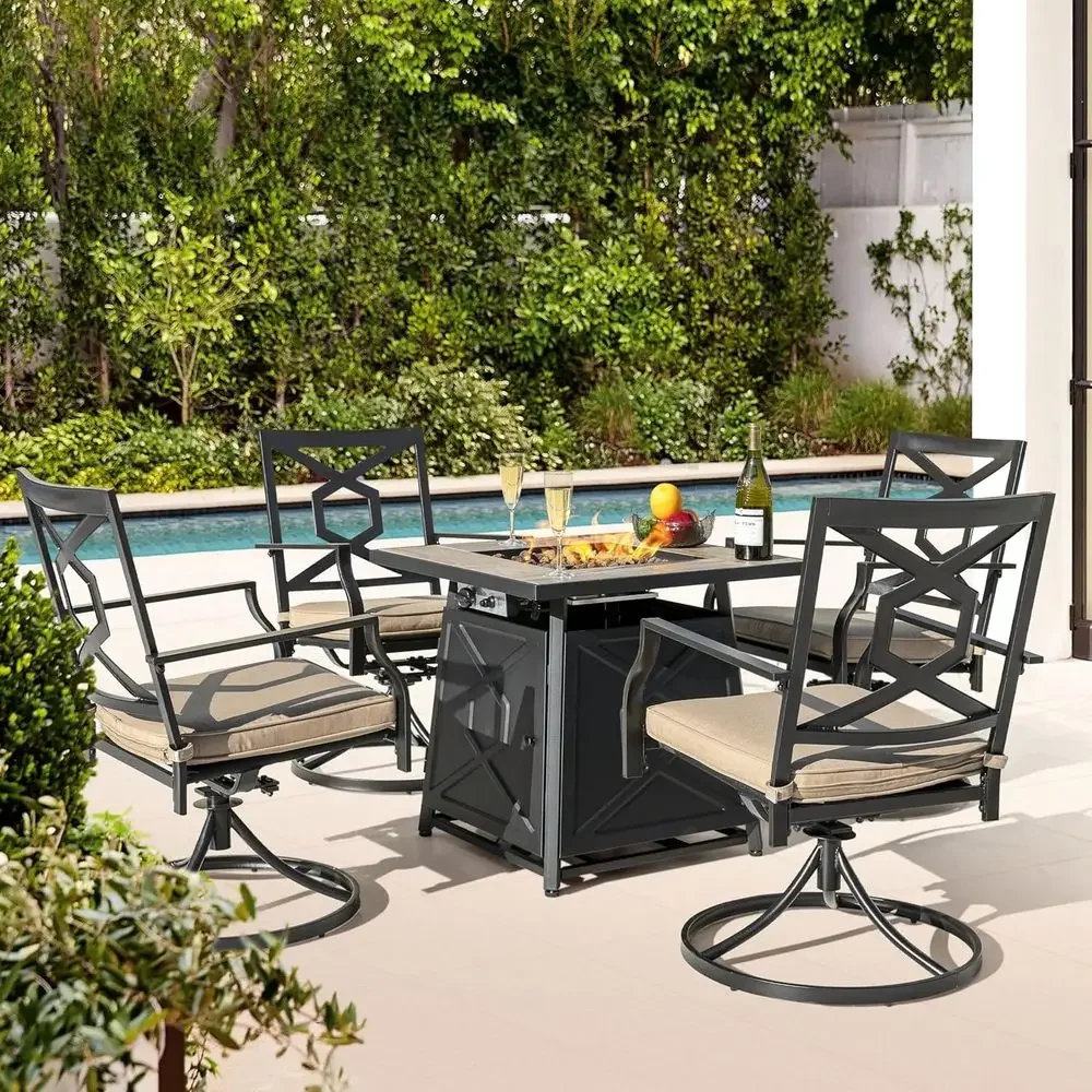 Set Furnitur Teras Luar Ruanga - Outdoor Furniture Set With Fire Pit ulasan dan harga