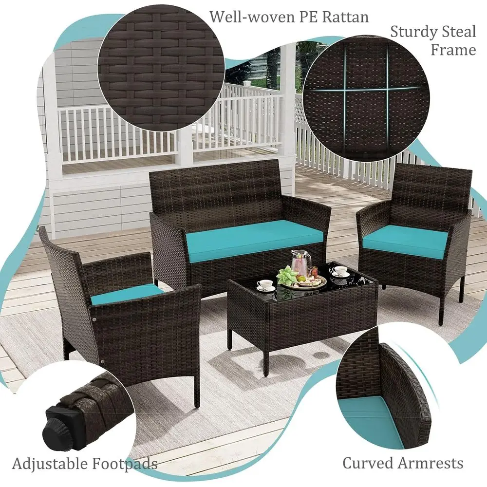 Set Furnitur Teras Luar Ruanga - Outdoor Furniture Loveseat ulasan dan harga
