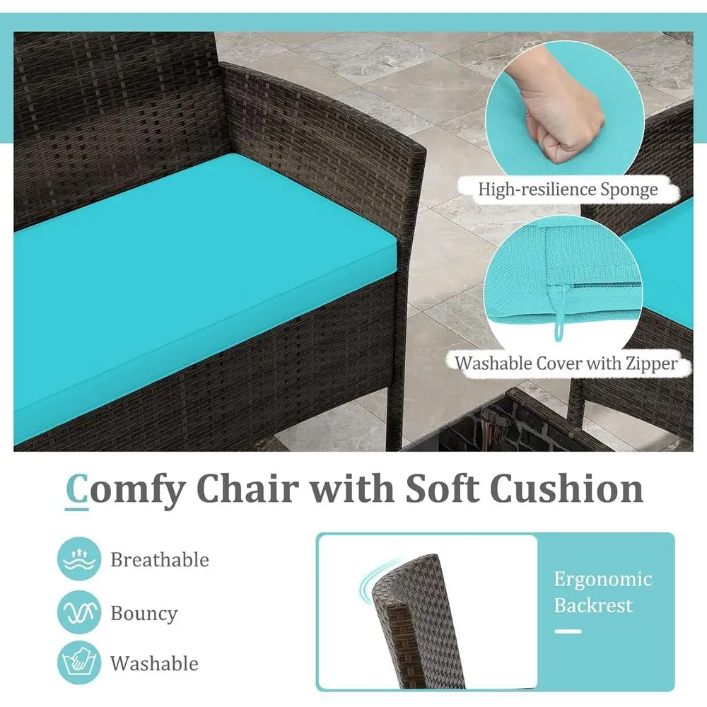 Set Furnitur Teras Luar Ruanga - Outdoor Furniture Loveseat ulasan dan harga