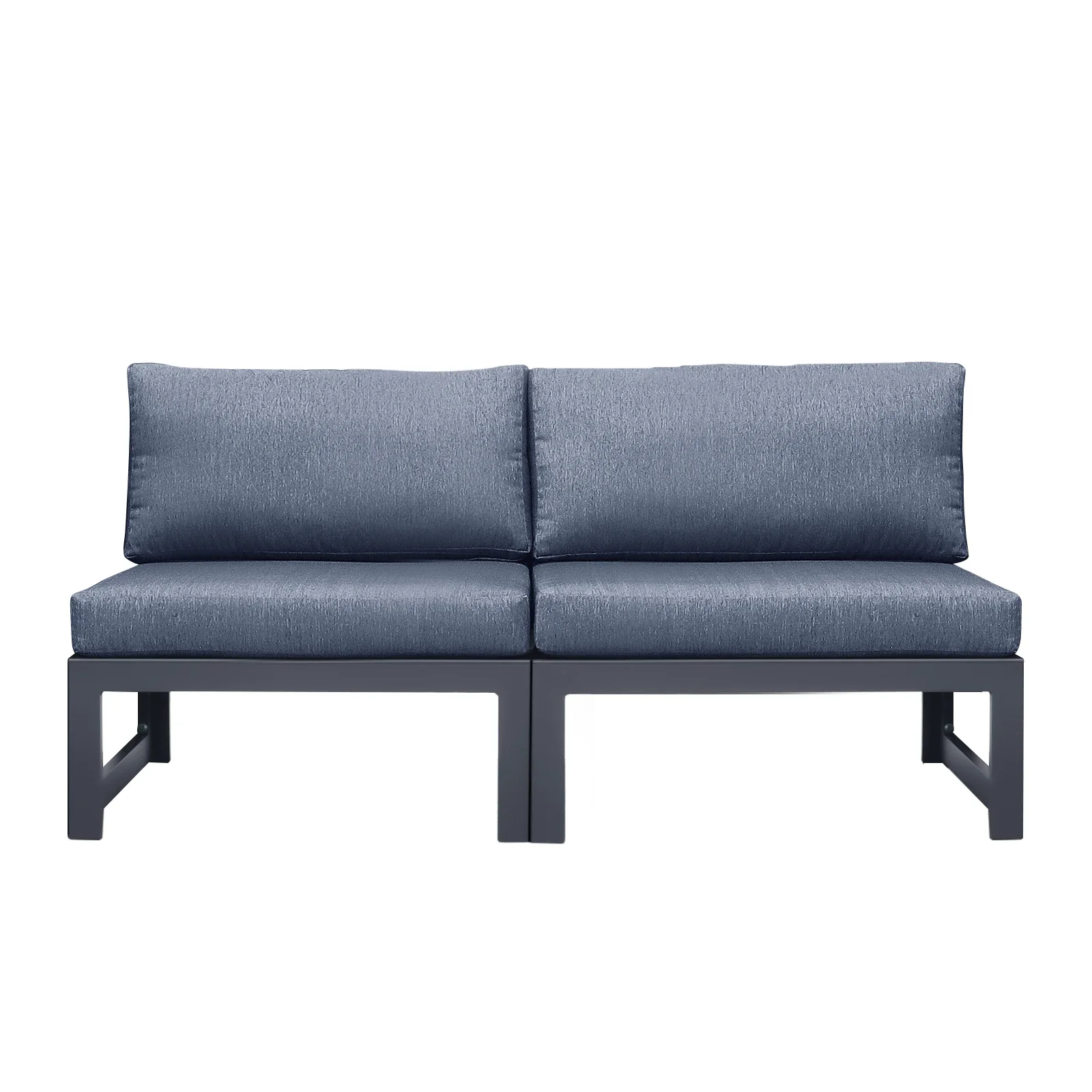 Set Sofa Seksional Patio Tanpa - Outdoor Furniture Loveseat ulasan dan harga