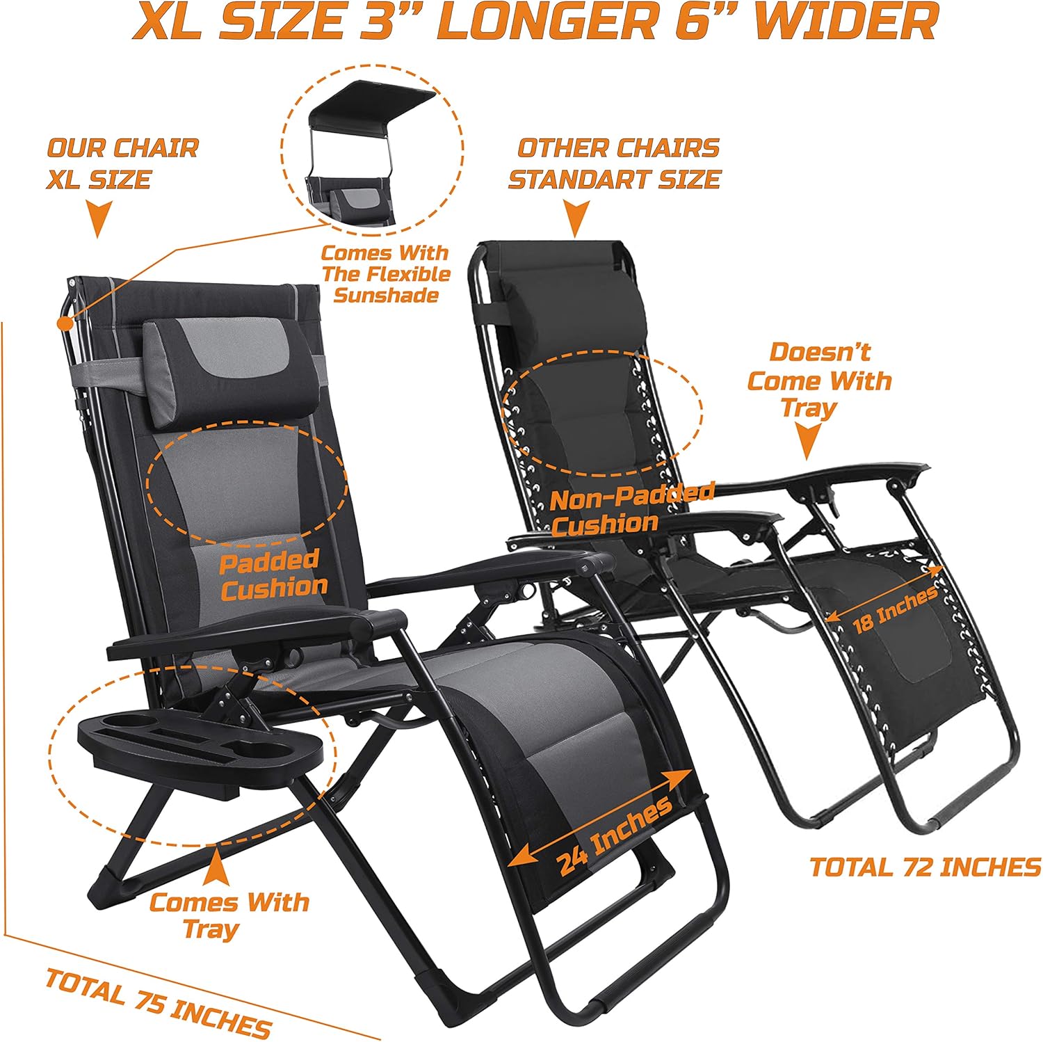 Kursi Lipat Recliner Ukuran XX - Outdoor Furniture Polywood ulasan dan harga
