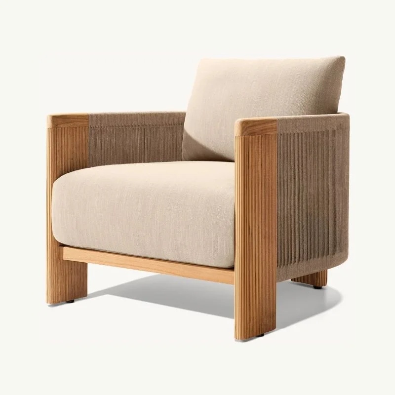 Set Sofa Taman Mewah dari Kayu - Outdoor Furniture Set With Fire Pit ulasan dan harga
