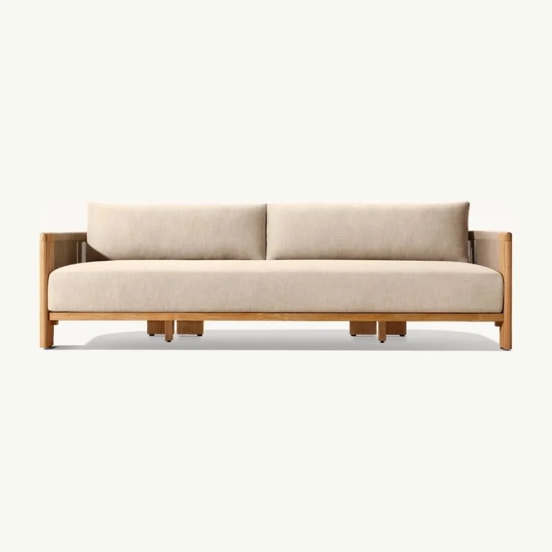 Set Sofa Taman Mewah dari Kayu - Outdoor Furniture Set With Fire Pit ulasan dan harga